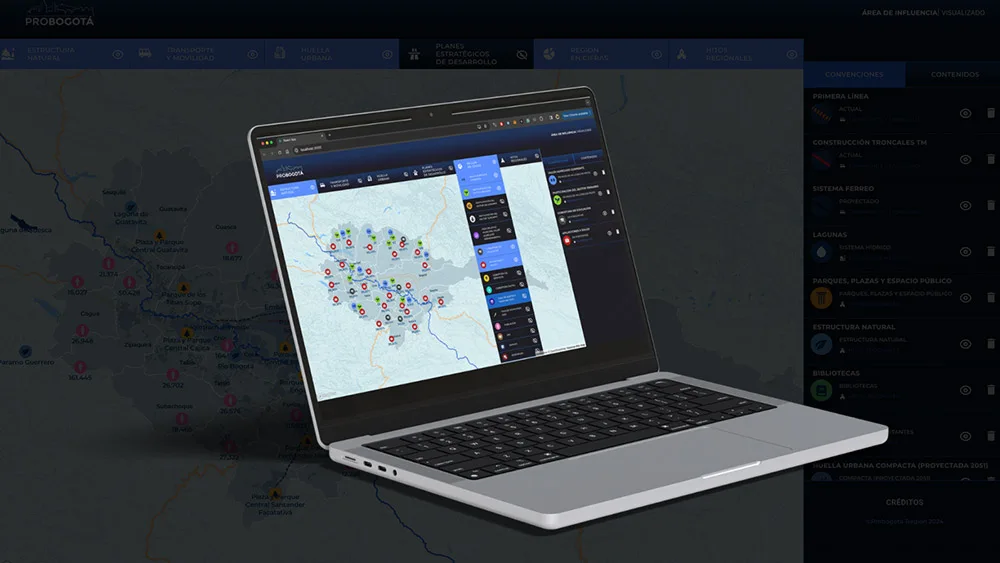 Diseño y desarrollo de aplicación web interactiva para exploración geoespacial, con visualización de datos en mapas, creada por Autorun.