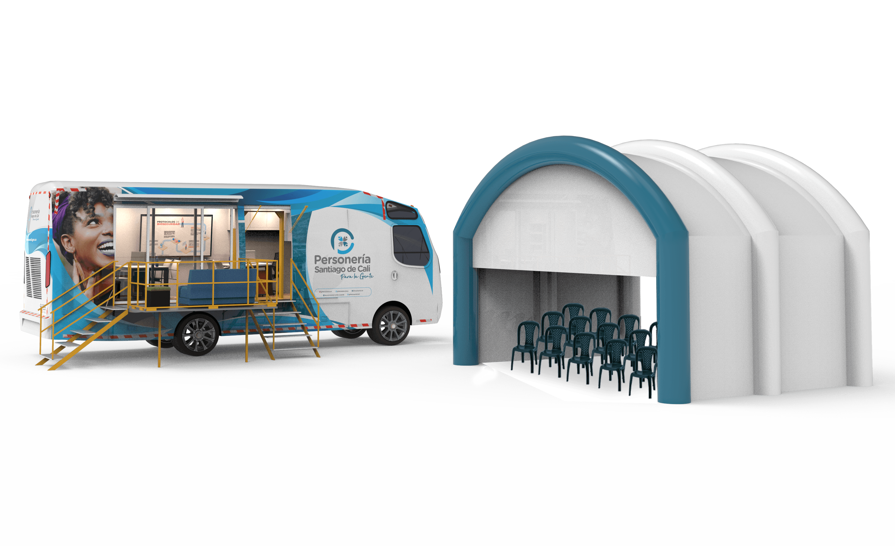 Unidad móvil (Productos complementarios) 2 unidad movil sinbrazos