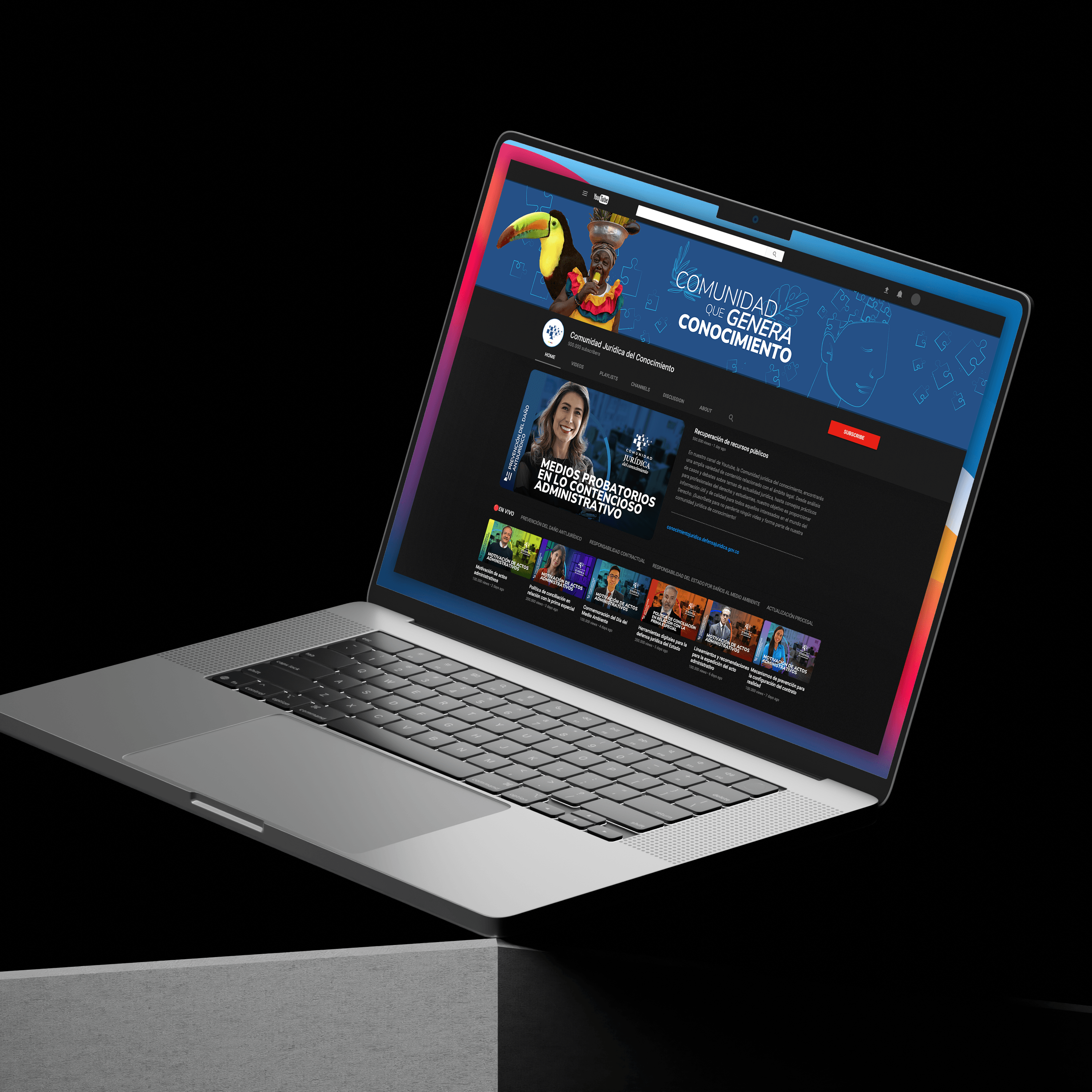Renovación del canal YouTube de la Comunidad Jurídica del Estado